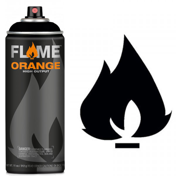 FLAME ORANGE SPREY BOYA 400ML FO-904 DEEP BLACK