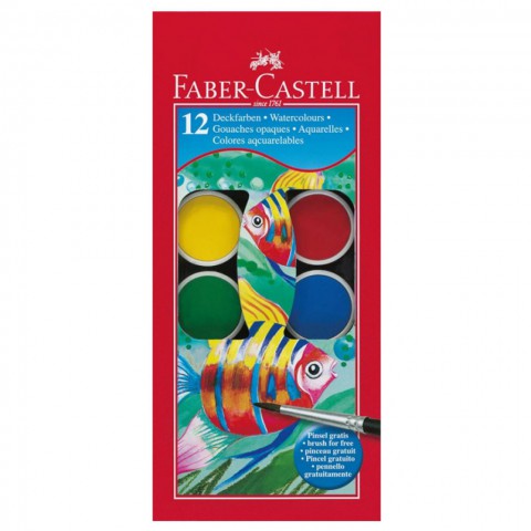 Faber-castell Suluboya 12 Renk Büyük Boy 125012
