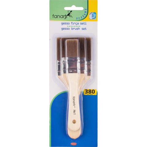 Fanart Academy Gesso Fırça Seti 3 Lü