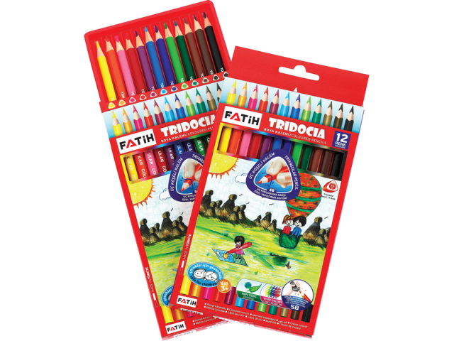 Fatih Kuruboya Tridocia Üçgen Mercanlı  Tam Boy 12 Renk