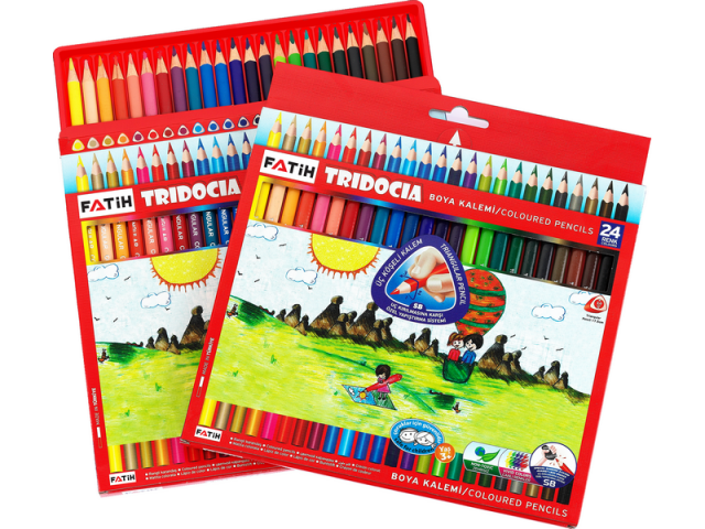 Fatih Kuruboya Tridocia Üçgen Mercanlı  Tam Boy 24 Renk