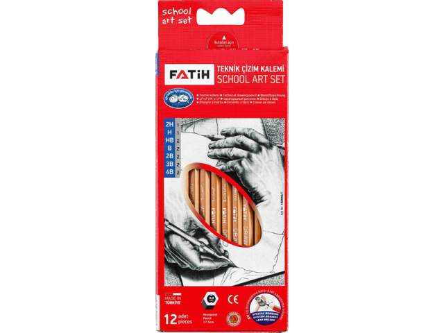 Fatih Teknik Çizim Kalemi Okul Seti 12 Li