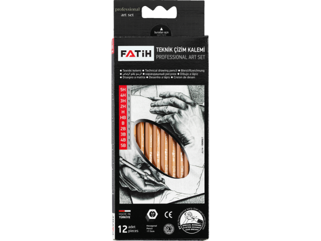Fatih Teknik Çizim Kalemi Profesyonel Set 12 Li