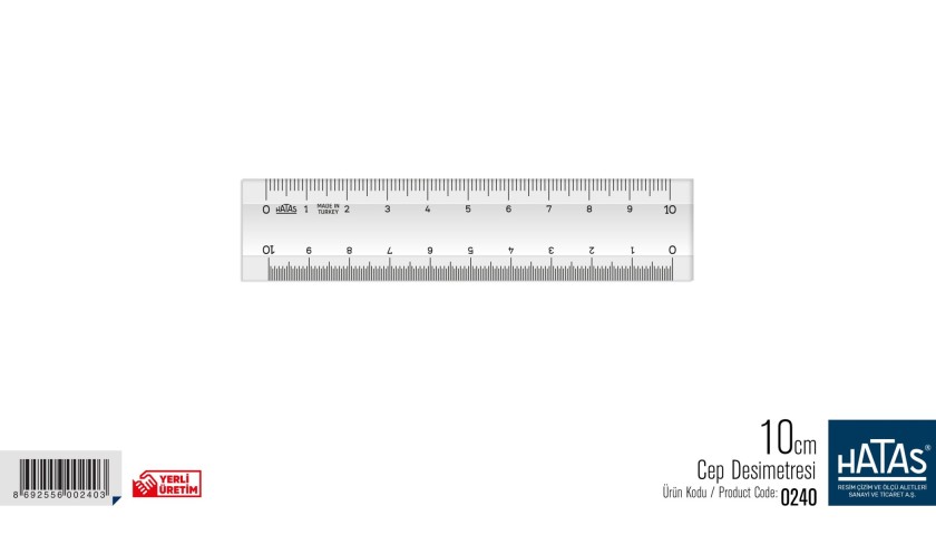 Hatas Cep Desimetresi 10 Cm. (0240)