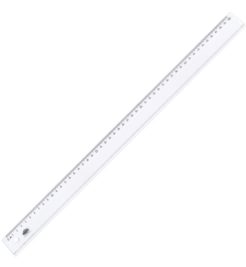 Hatas Ekonomik Geniş Plastik Büro Cetveli 50 Cm. (