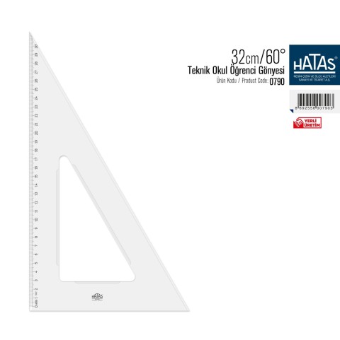 Hatas Teknik Okul Öğrenci Gönyesi  32 / 60 (0790)