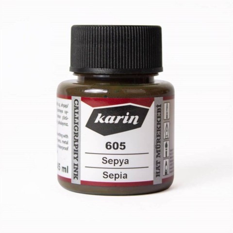 Karin Hat Mürekkebi 605 Sepia 45 ml