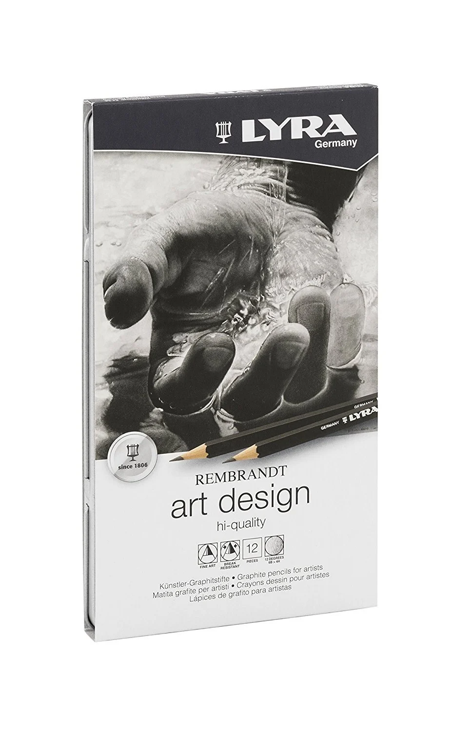 Lyra Art Design Dereceli Karakalem Eskiz Çizim Seti 12'li
