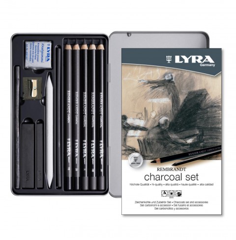 Lyra Rembrandt Charcoal Set 11 li Metal Kutu