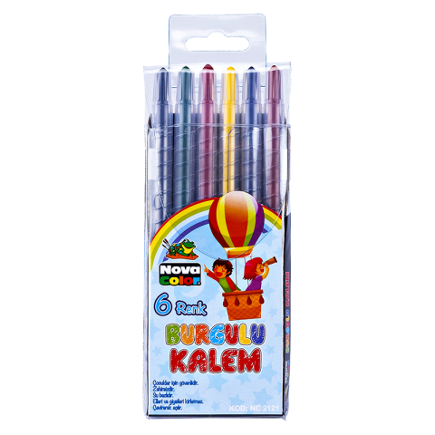Novacolor Burgulu Kalem 6'li