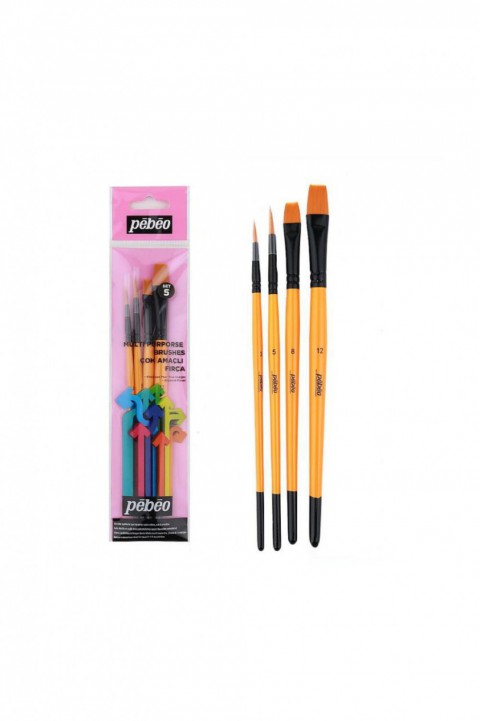 Pebeo Set-5 4'lü Fırça Seti
