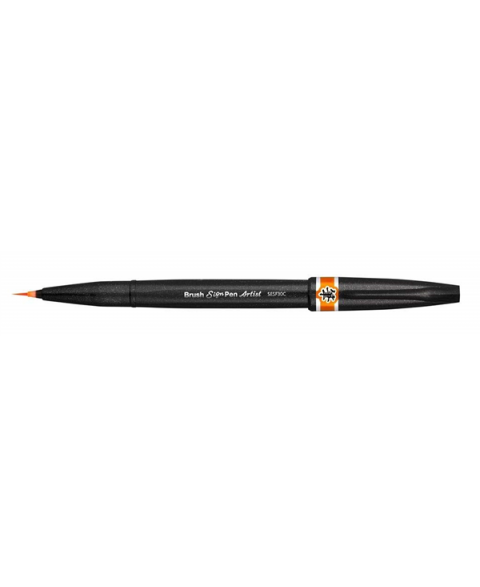 Pentel Artist  Fırça Uçlu Ekstra İnce Marker Orange