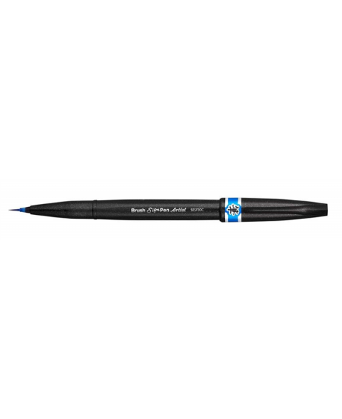 Pentel Artist  Fırça Uçlu Ekstra İnce Marker Sky Blue