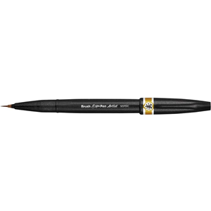 Pentel Artist  Fırça Uçlu Ekstra İnce Marker Yellow Ochre