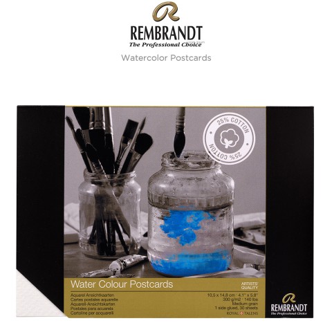 Rembrandt Water Colour Postcard 10,5x14,8 Cm Sulu Boya Defteri