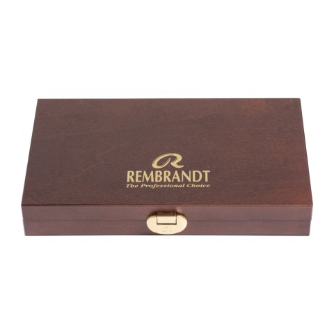 Rembrandt Watercolour wooden box set Traditional | 12 x 10 ml tubes + accessories