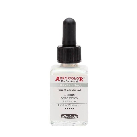 Schmincke Aero Color Akrilik Mürekkep 28 ml 909 Aero Vision Silver Violet