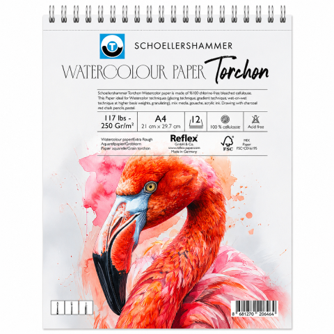 Schoellershammer Torchon Watercolour Pad 250gr A4 12yp