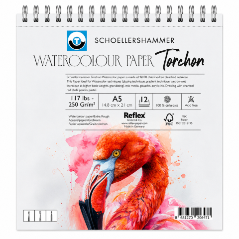 Schoellershammer Torchon Watercolour Pad 250gr A5 12yp