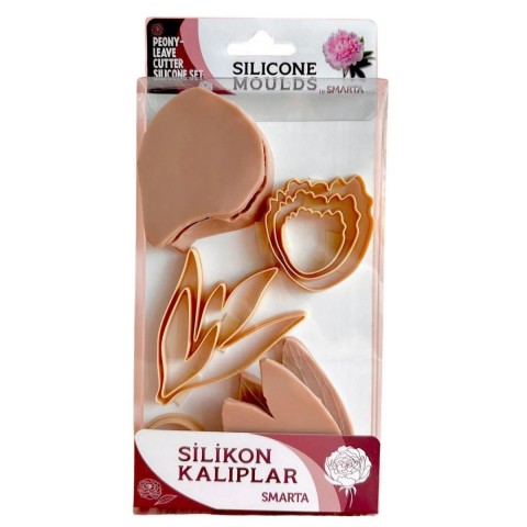 Smarta Silikon Kalıp -  Çiçekler : Şakayık & Yaprak
