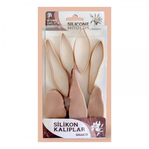 Smarta Silikon Kalıp - Lily Flower & Leave/ Zambak & Yaprak