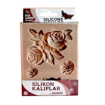 Smarta Silikon Kalıp - Mobilya Süsleme Gül Bahçesi