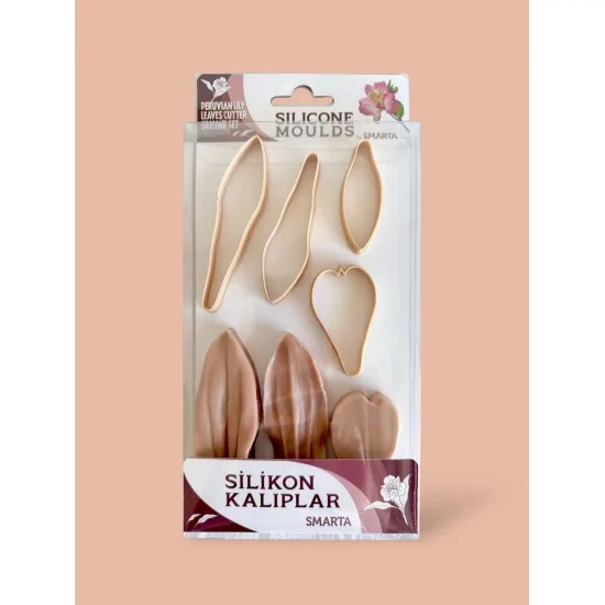 Smarta Silikon Kalıp - Peruvian lily & Leave / Peru Zambağı & Yaprak