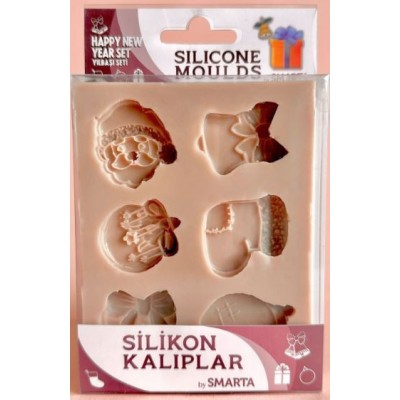 Smarta Silikon Kalıp - Yeni Yıl Seti
