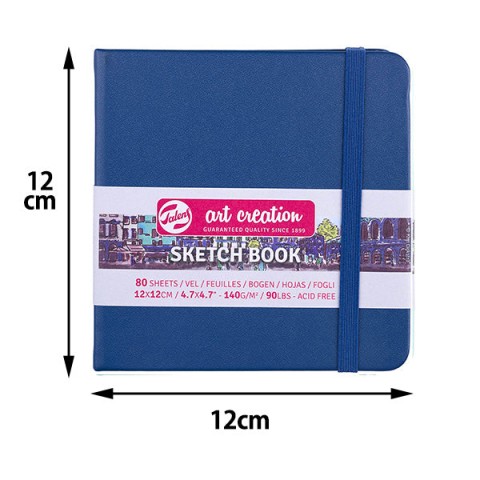 Talens Art Creation Sketchbook Navy Blue | 12 x 12 cm, 140 g, 80 sheets