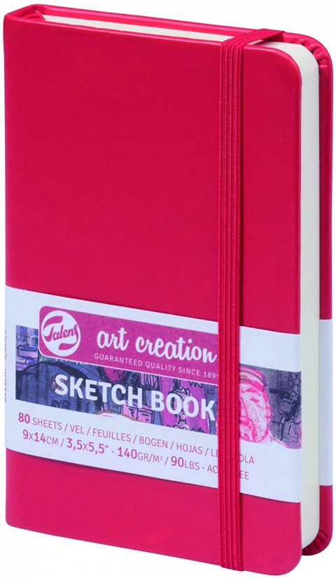 Talens Art Creation Sketchbook Red | 9 x 14 cm, 140 g, 80 sheets