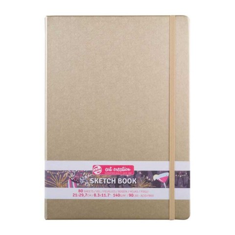 Talens Art Creation Sketchbook White Gold | 21 x 29.7 cm, 140 g, 80 sheets