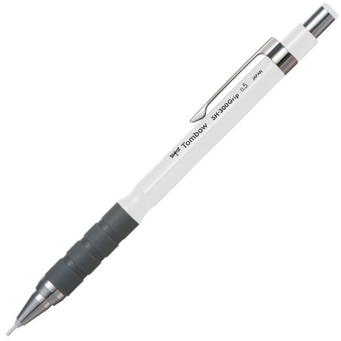 Tombow SH-300 Grip Mekanik Kurşun Kalem 0,5mm Beyaz