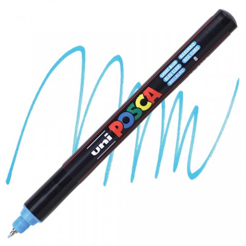 Uni Posca 1mr 0.7 Su Bazlı Poster Markörü A.mavi