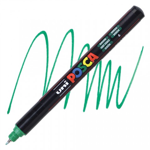 Uni Posca 1mr 0.7 Su Bazlı Poster Markörü Yeşil