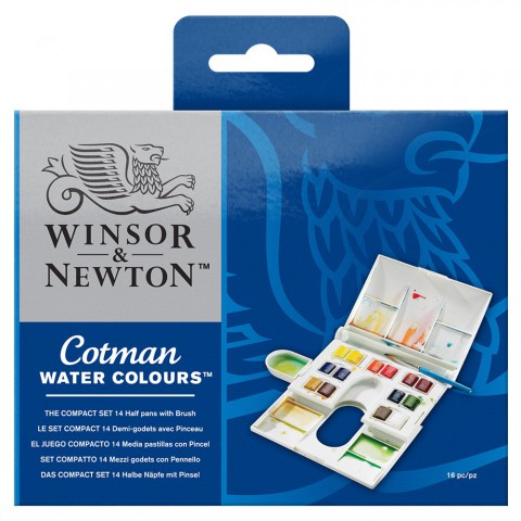 WİNSOR NEWTON  Cotman Kompakt Set (14 renk)