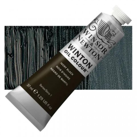 Winsor Newton Yağlı Boya  37ml Ivory Black 331 (24)
