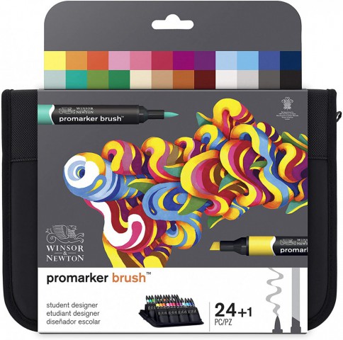 Winsor Newton Promarker Grafik Kalem Essential Collection 48 Li Set